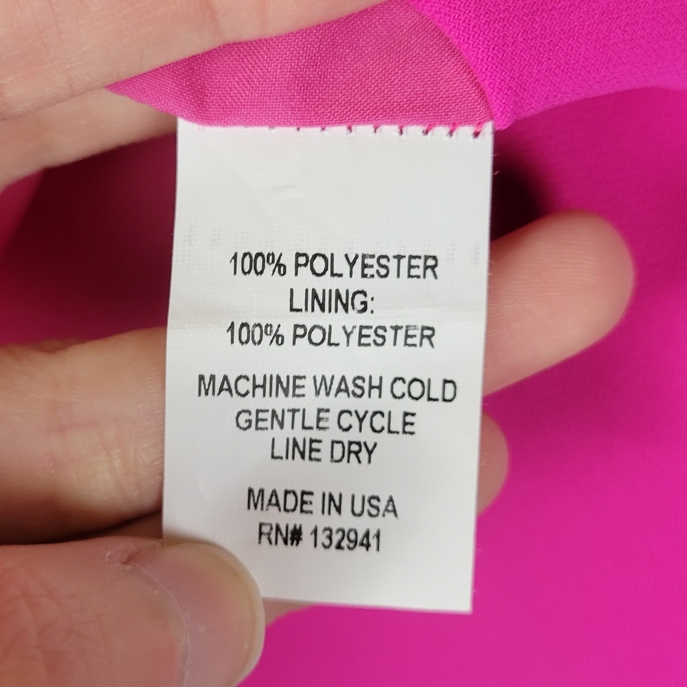 Amanda Uprichard barbie hot pink Gimlet ruffle sleeve cut out back mini dress - Picture 11 of 13